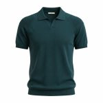 پولوشرت یقه‌دار بافت آستین کوتاه