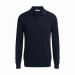 بافت یقه‌دار کبریتی آستین بلند