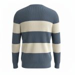 بافت یقه‌گرد کبریتی راه‌راه - Image 2