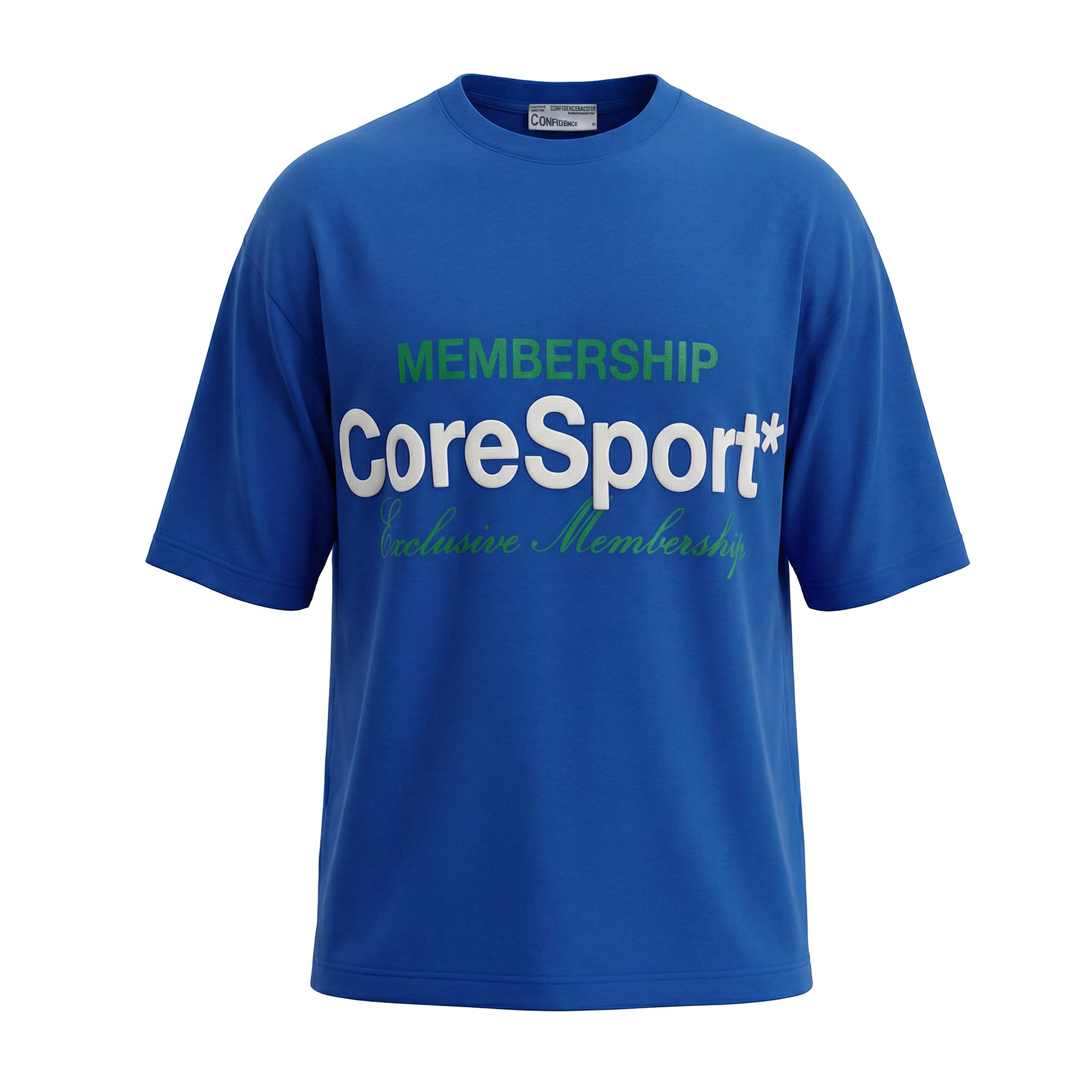 5067-blue تیشرت با چاپ پشت و رو - Image 1