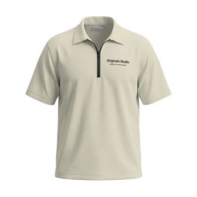 تیشرت نیم‌زیپ یقه‌دار