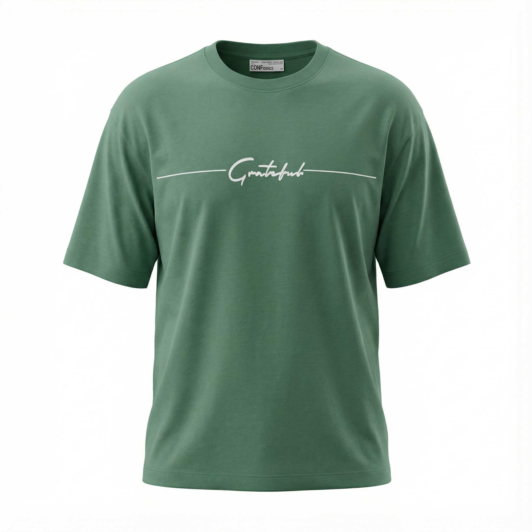 5104-green تیشرت آستین کوتاه چاپ برجسته - Image 1