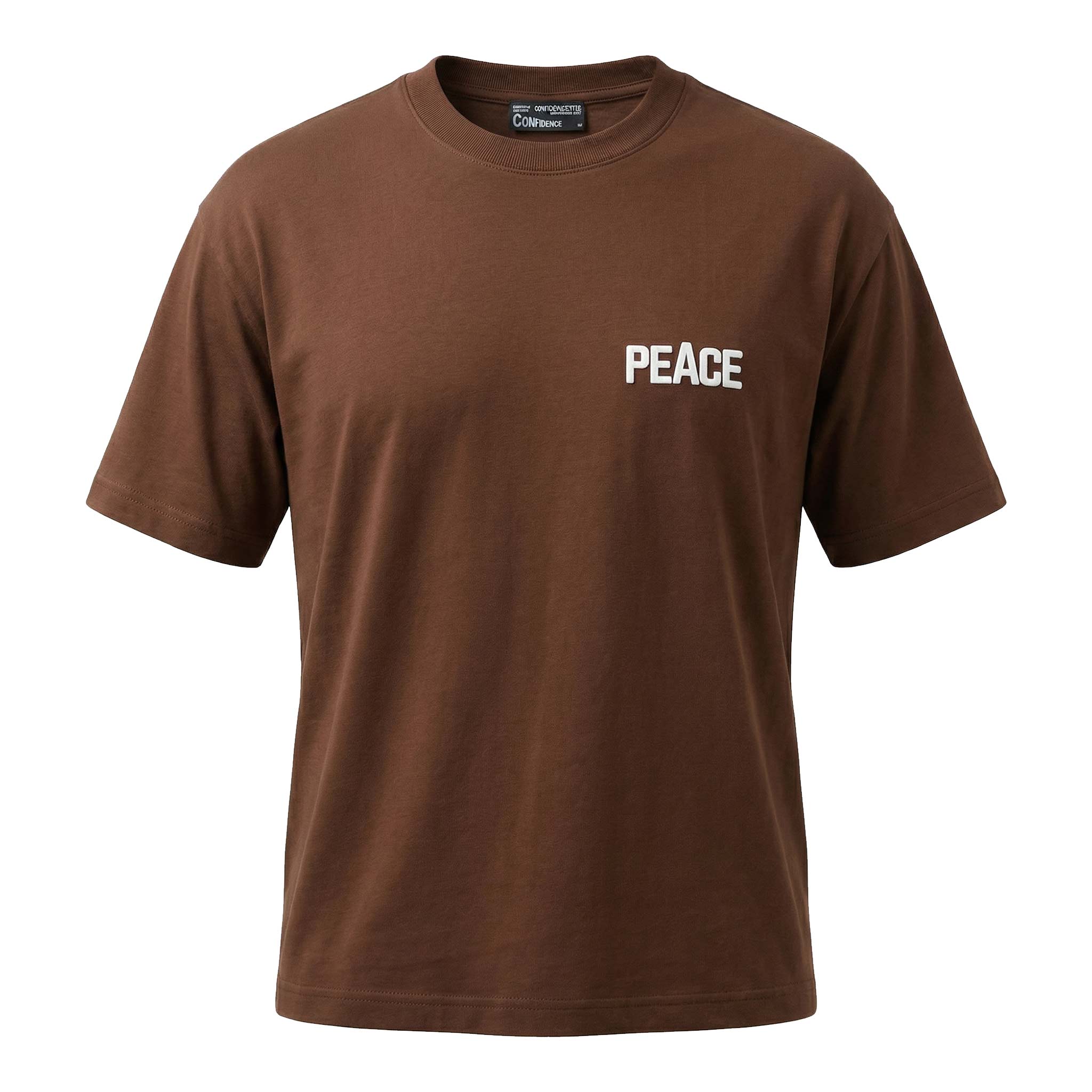 5105-brown تیشرت Peace - Image 1