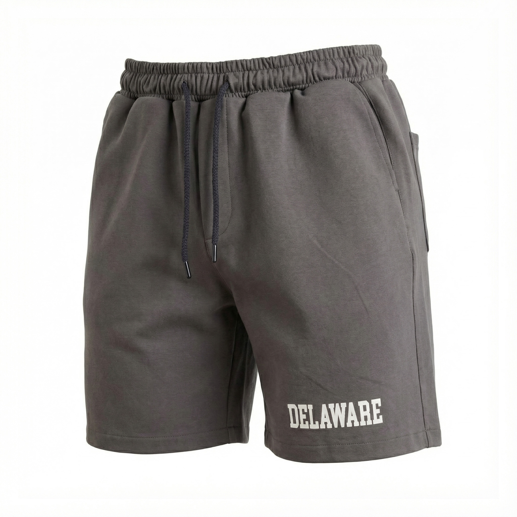 5107-dark-gray شلوارک چاپ برجسته کمرکش - Image 1