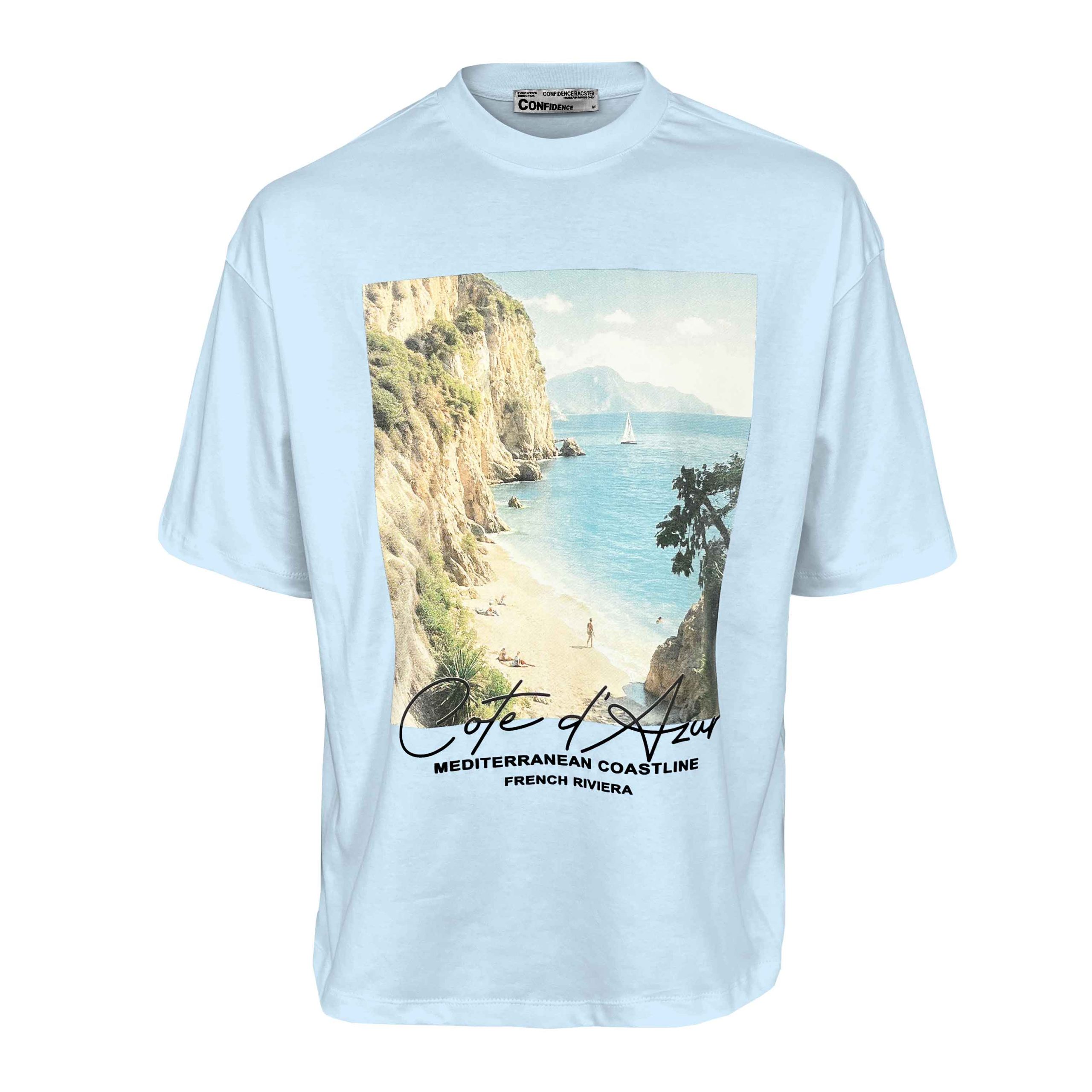 5254-blue تیشرت چاپ دار - Image 1