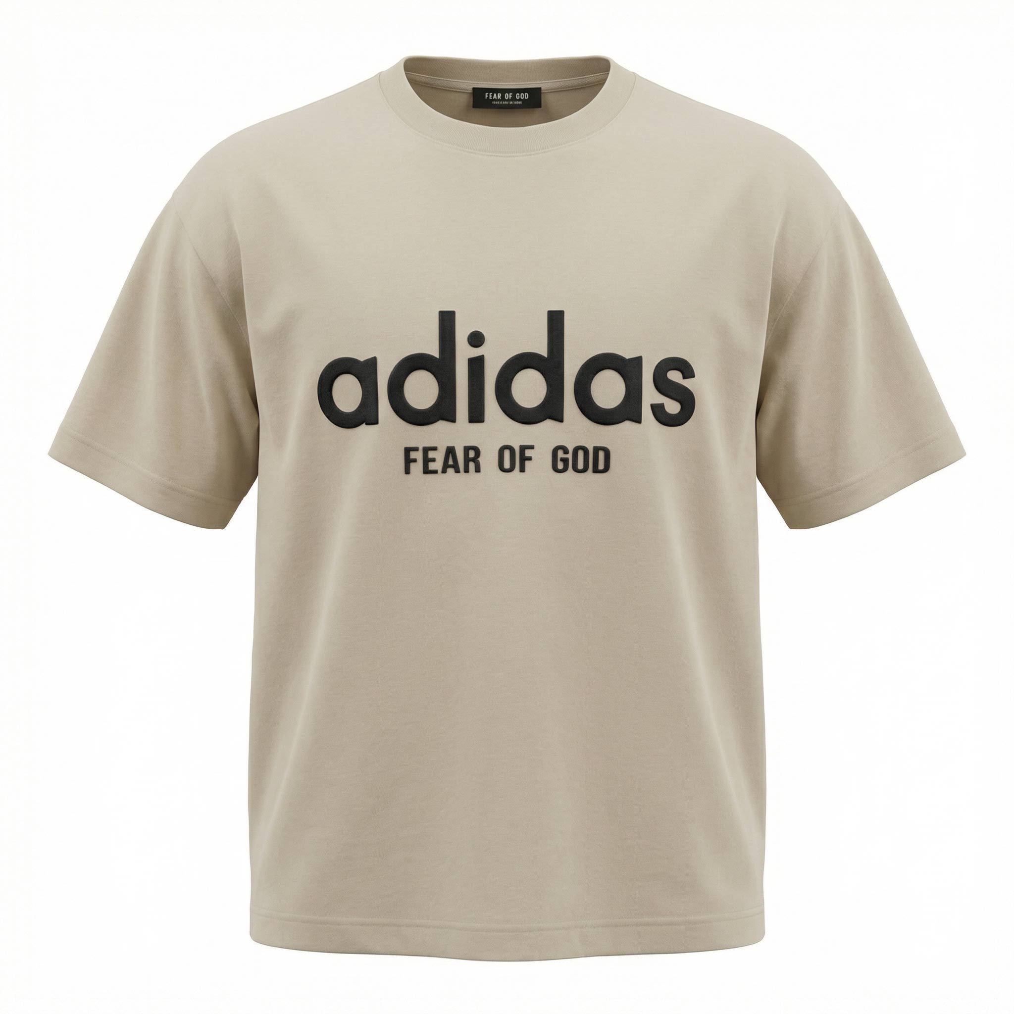 5068-krem تیشرت adidas - تصویر 1