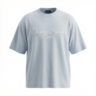 تیشرت با چاپ پفکی تایپوگرافی