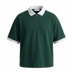 پولوشرت نیم‌زیپ‌ پشت چاپ دار