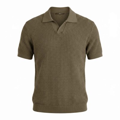 تیشرت یقه دار بافت