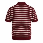 تیشرت یقه دار بافت راه‌راه - تصویر 2