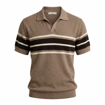 تیشرت یقه دار بافت