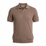 تیشرت یقه دار بافت