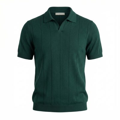 تیشرت یقه دار بافت