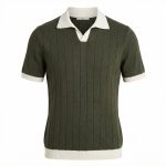 تیشرت یقه دار بافت